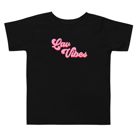 "Lav Vibes" Toddler Tee - Black/White