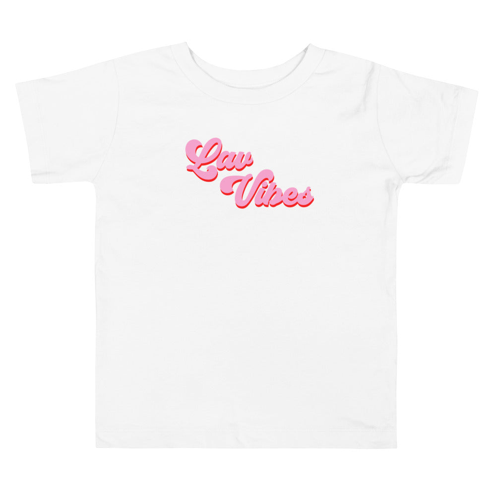 "Lav Vibes" Toddler Tee - Black/White