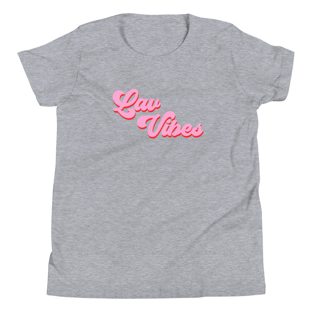 "Lav Vibes" Youth Tee - Black/White/Heather