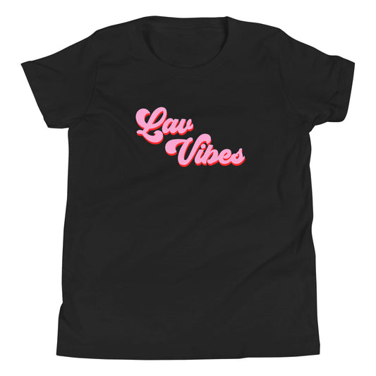 "Lav Vibes" Youth Tee - Black/White/Heather