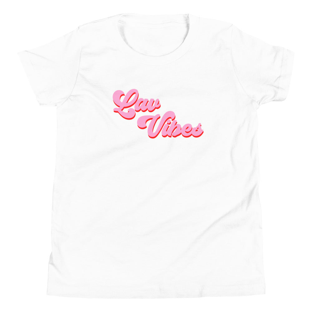 "Lav Vibes" Youth Tee - Black/White/Heather