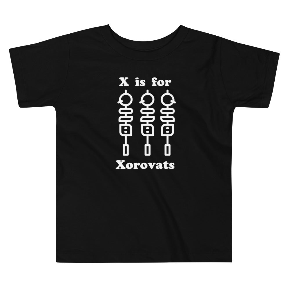 "X is for Xorovats" Toddler  Tee